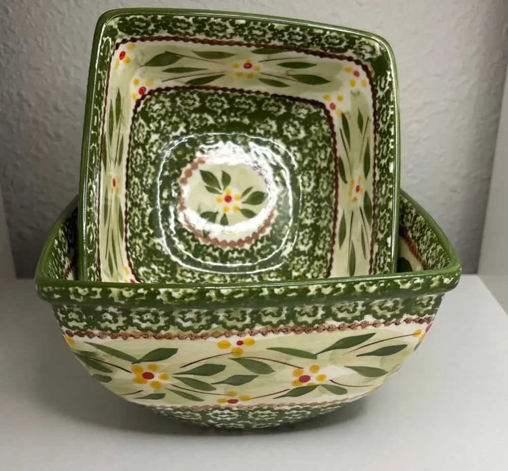 Temp-tations Ovenware by Tara, 2 Old World Green 6